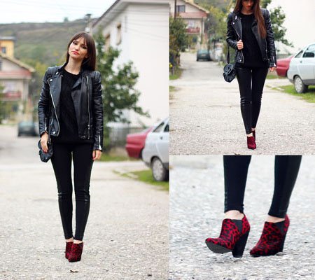 Khẳng định gu thời trang cực chất với giày họa tiết da báo