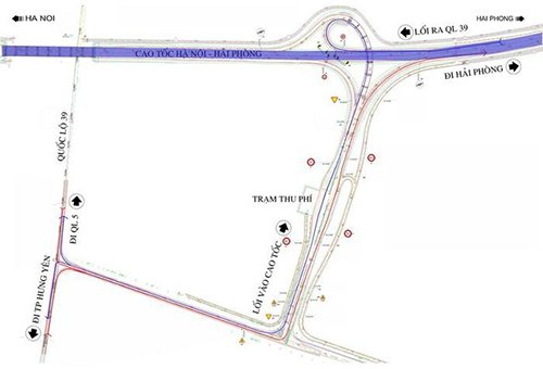 Cách vào và ra các nút giao thông trên cao tốc Hà Nội - Hải Phòng