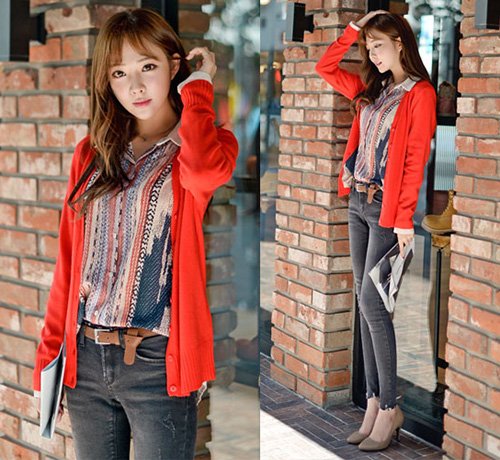 Muôn kiểu mix áo cardigan tuyệt xinh ngày thu lãng mạn