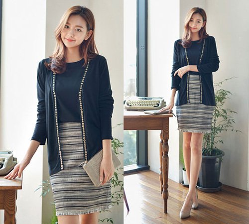 Muôn kiểu mix áo cardigan tuyệt xinh ngày thu lãng mạn