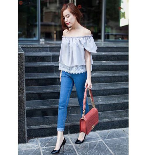7 ngày mặc đẹp với quần jeans cùng Hoàng Thùy Linh