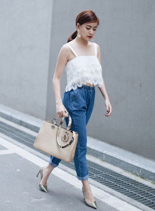 7 ngày mặc đẹp với quần jeans cùng Hoàng Thùy Linh