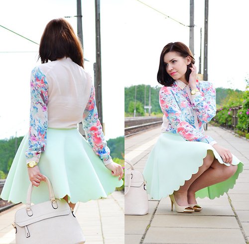 Cách mix đồ nữ đẹp với trang phục màu hồng pastel