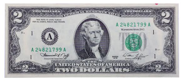 Những bí ẩn xung quanh tờ tiền 2 USD