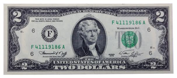 Những bí ẩn xung quanh tờ tiền 2 USD