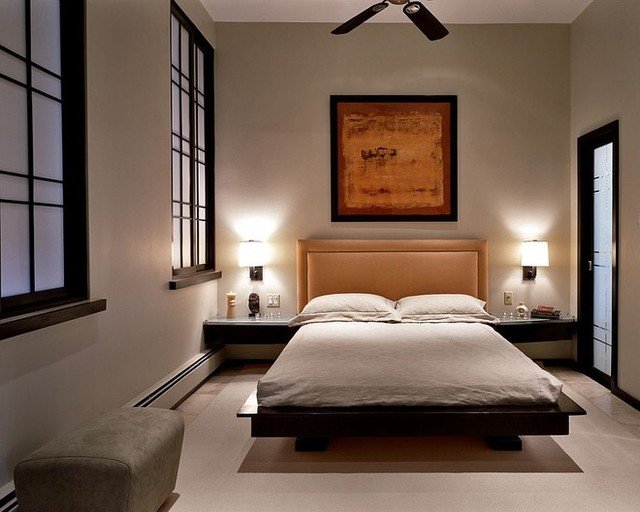 Không gian bình yên trong phòng ngủ kiểu Nhật