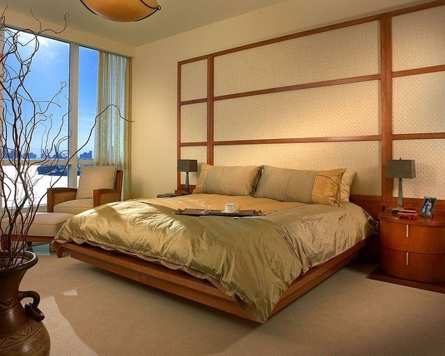 Không gian bình yên trong phòng ngủ kiểu Nhật