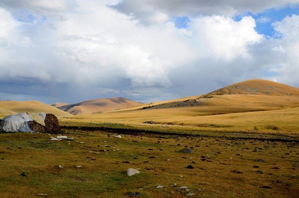 Khung cảnh mùa thu bình yên trên thảo nguyên Mông Cổ