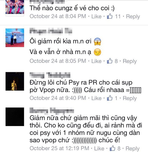 Hoãn show có Psy, Sơn Tùng M-TP tại Việt Nam