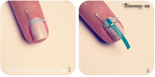 Hướng dẫn bạn vẽ móng tay chỉ bằng cách dùng băng dính