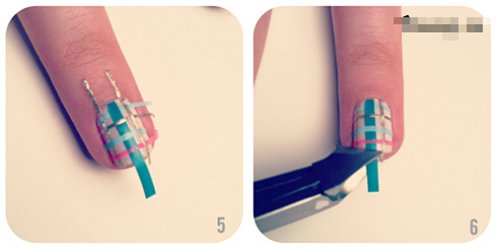 Hướng dẫn bạn vẽ móng tay chỉ bằng cách dùng băng dính