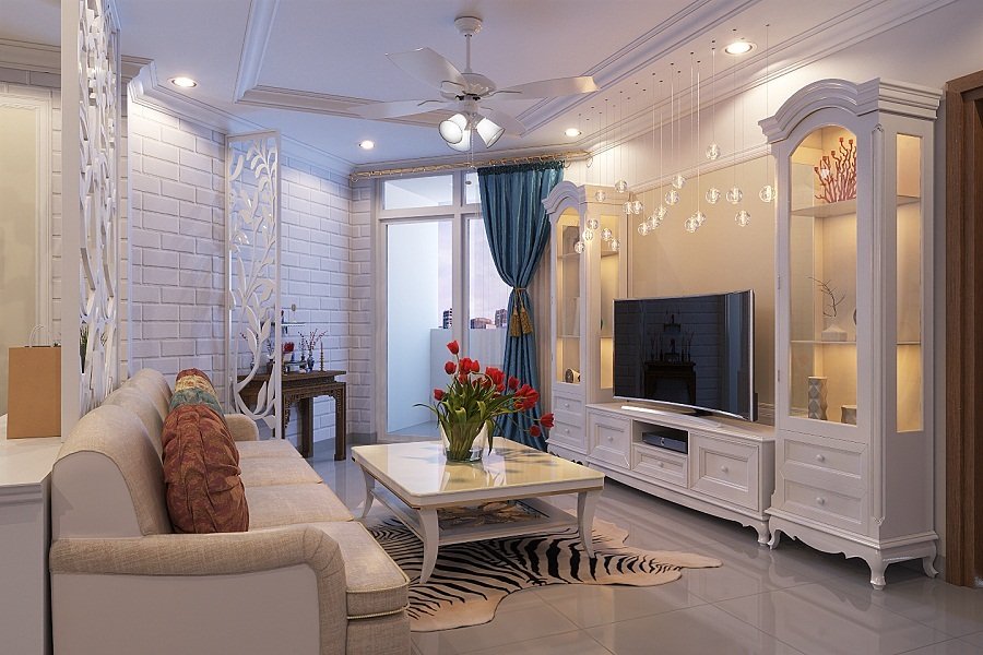 Phong cách tân cổ điển cho căn hộ 100m2