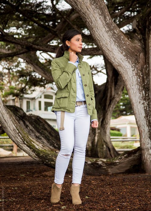 Cách phối đồ với quần jean cho nàng công sở