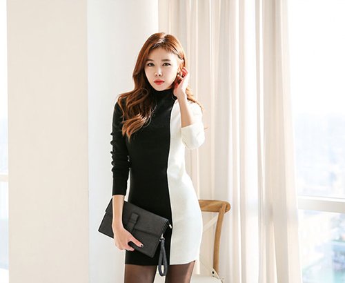 Váy liền thu đông phong cách Hàn mới nhất 2015 cho nữ công sở