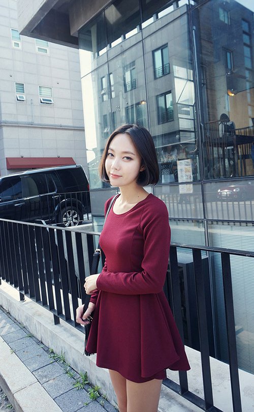 Váy liền thu đông phong cách Hàn mới nhất 2015 cho nữ công sở