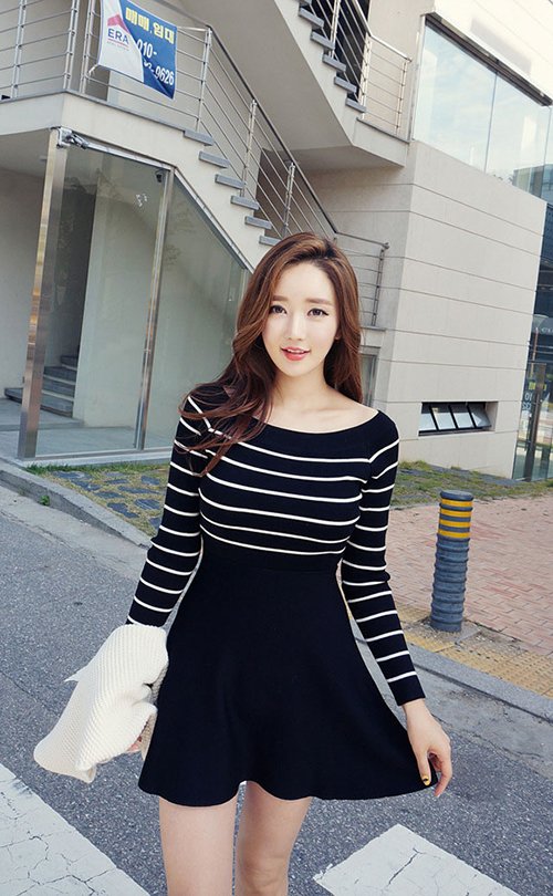 Váy liền thu đông phong cách Hàn mới nhất 2015 cho nữ công sở