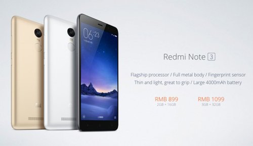 Redmi Note 3 thỏi pin 4000mAh, giá 3,1 triệu đồng