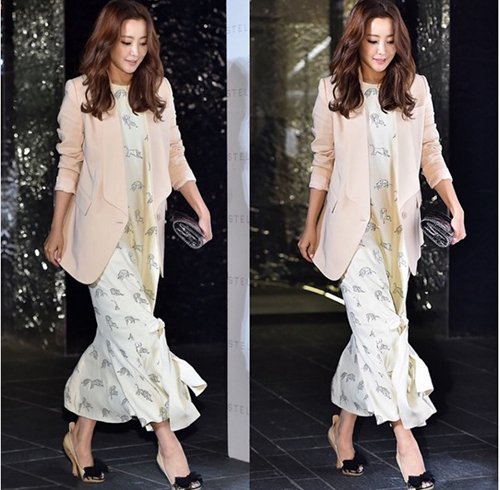 Bí quyết diện áo khoác để trẻ mãi không già như Kim Hee Sun