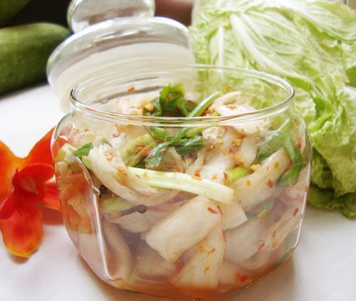 Cách làm cải thảo bóp xổi