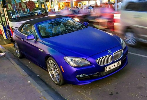 BMW 6-series của thiếu gia Phan Thành đổi màu sơn