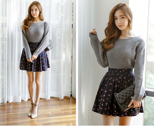 Mix đồ trẻ trung, sành điệu với áo len cổ tròn ấm áp