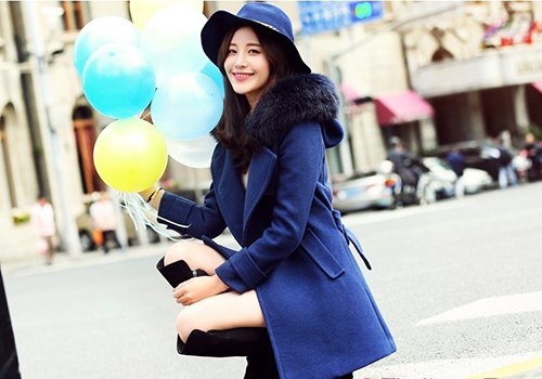 Áo khoác dạ phong cách Hàn sành điệu cho nàng công sở