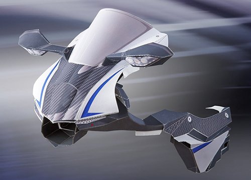 Siêu mô tô Yamaha YZF-R1M làm bằng giấy trông như thật
