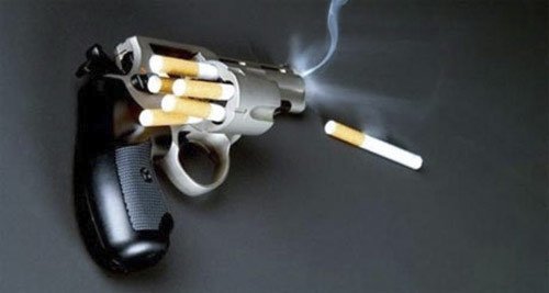 Chồng hút thuốc lá là hại vợ, giết con