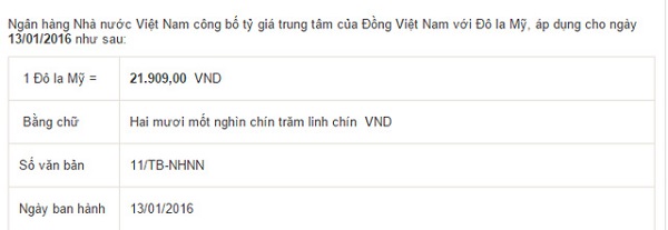 Tỷ giá trung tâm giảm 4 đồng, USD ngân hàng bật tăng trở lại