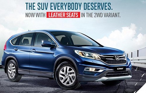 Honda CR-V 2WD 2016 được trang bị ghế bọc da