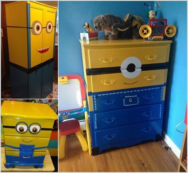 Phòng trang trí những chú Minions khiến bé bất ngờ và hạnh phúc