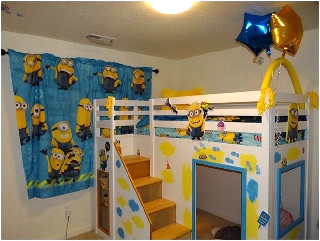 Phòng trang trí những chú Minions khiến bé bất ngờ và hạnh phúc