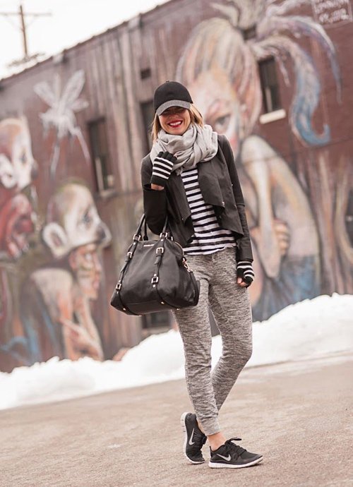 Quần nỉ siêu ấm áp cho bạn gái trong ngày mưa lạnh