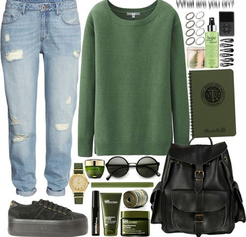 Xuân về mặc đẹp với trang phục màu xanh lá không hề khó!