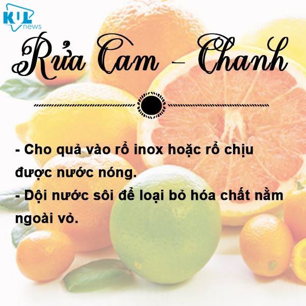 Mẹo rửa trái cây sạch hết độc