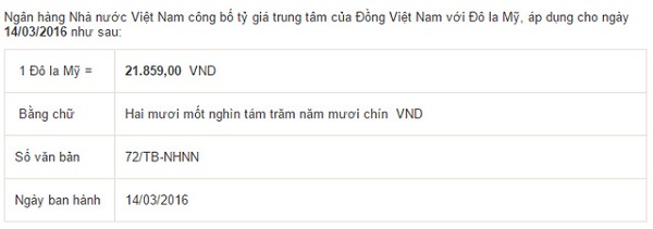 Tỷ giá trung tâm lao dốc, giá USD ngân hàng vẫn tăng