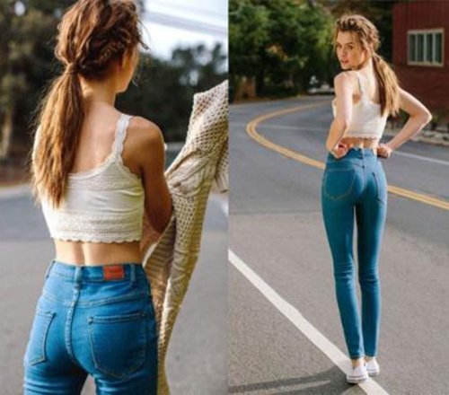 Skinny jean tôn dáng nâng mông mẩy chắc quyến rũ