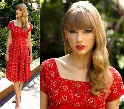 Diện váy hoa liền thân ngày đầu hè đẹp như Taylor Swift