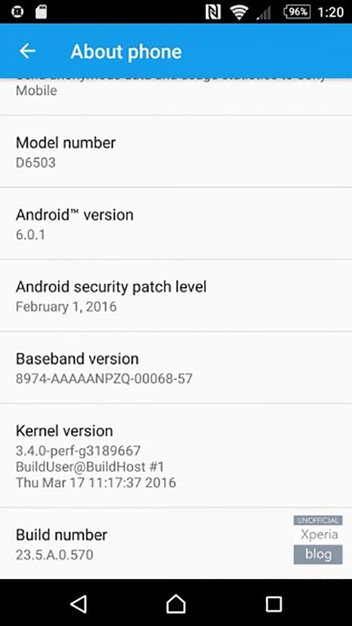 Sony cập nhật Android 6.0 cho hàng loạt smartphone Xperia