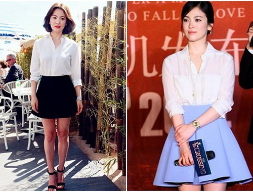 Mỹ nhân 'Hậu duệ mặt trời' gợi ý cách biến tấu sơ mi