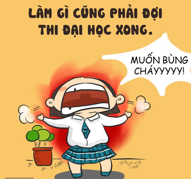 Nếu đang là học sinh cuối cấp 3, chắc chắn bạn sẽ hiểu hết những nỗi khổ này!