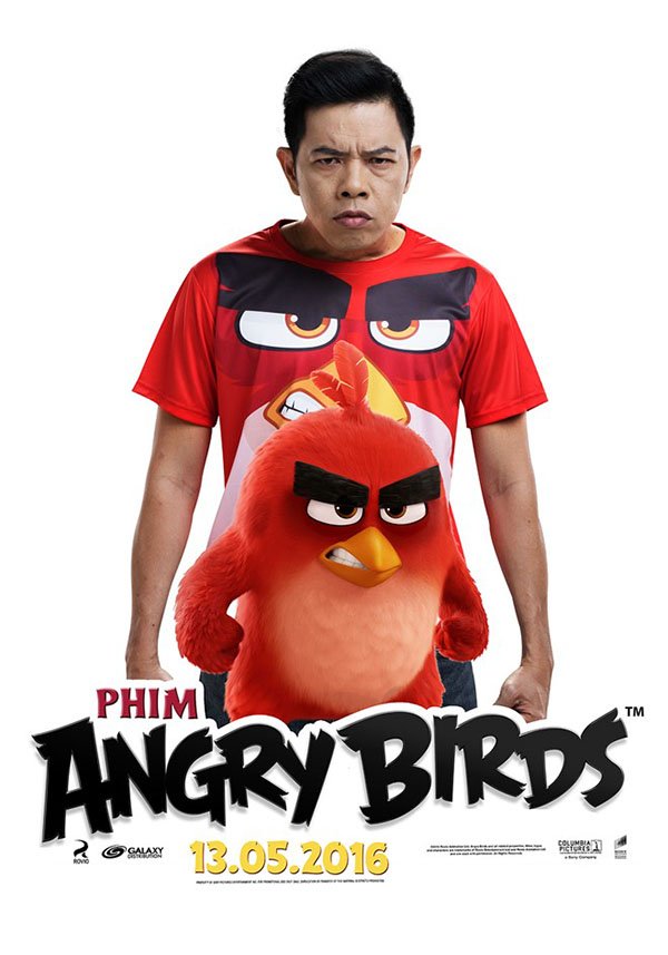 Thái Hòa lồng tiếng cho chim Đỏ trong ‘Angry Birds’