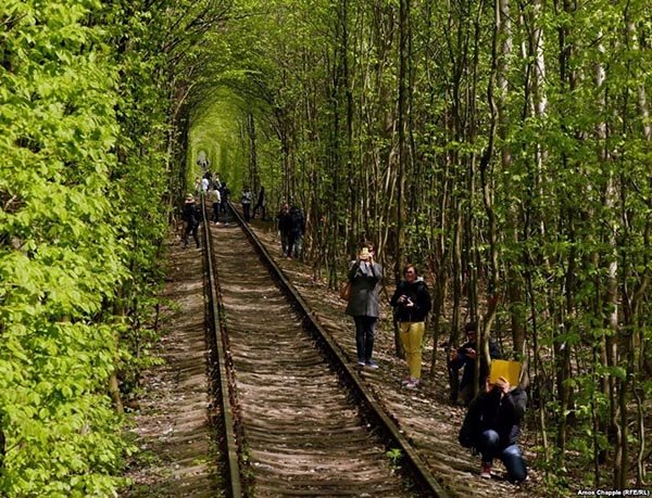 Câu chuyện thú vị về 'đường hầm Tình yêu' ở Ukraine