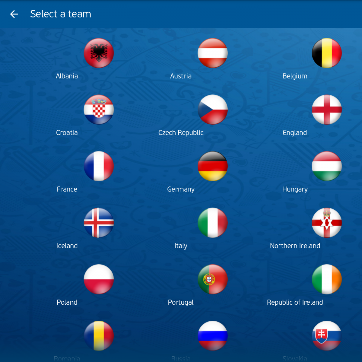 "UEFA EURO 2016 Official App" Ứng dụng giúp cập nhật thông tin về Euro 2016