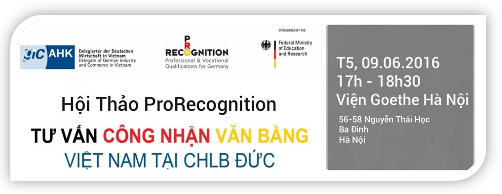 Dự án ProRecognition hỗ trợ Việt Nam trong quá trình công nhận văn bằng Việt tại Đức