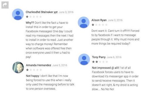 Người dùng "than trời" vì bị ép cài Facebook Messenger