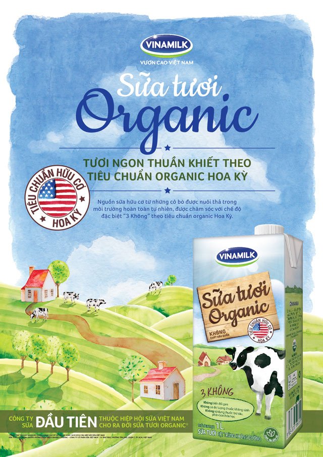 Sữa tươi organic chuẩn USDA lần đầu xuất hiện tại Việt Nam