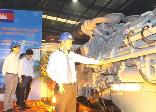 Xuất khẩu hệ thống máy phát điện “khủng” sang Campuchia