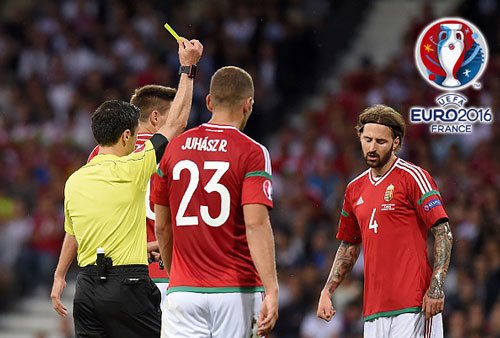 Top 10 đội tuyển nhận nhiều thẻ phạt nhất EURO 2016