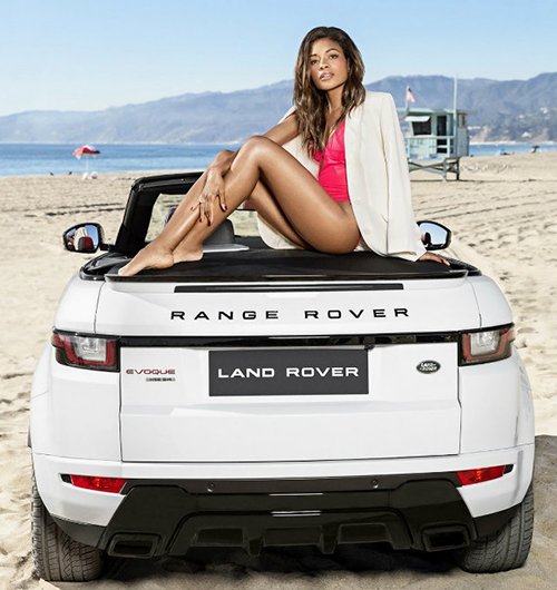 Mê mẩn người đẹp da màu bên Range Rover Evoque